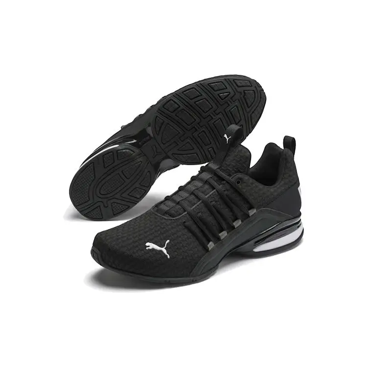 Axelion Block Comode Leggere Assorbimento degli Urti Antiscivolo Scarpe da Corsa Casual Basse Sneaker Unisex Nera 193148-01 44 miniatura 2