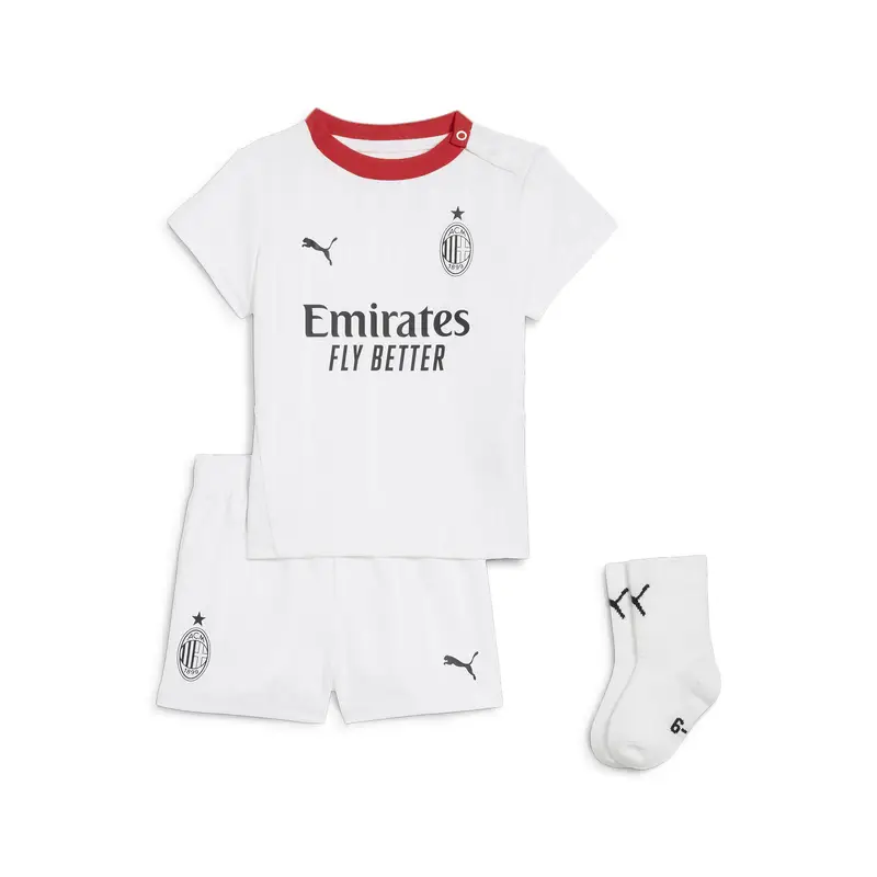 Baby kit Away AC Milan 24/25 per bimbi ai primi passi PUMA White | Puma Bianco