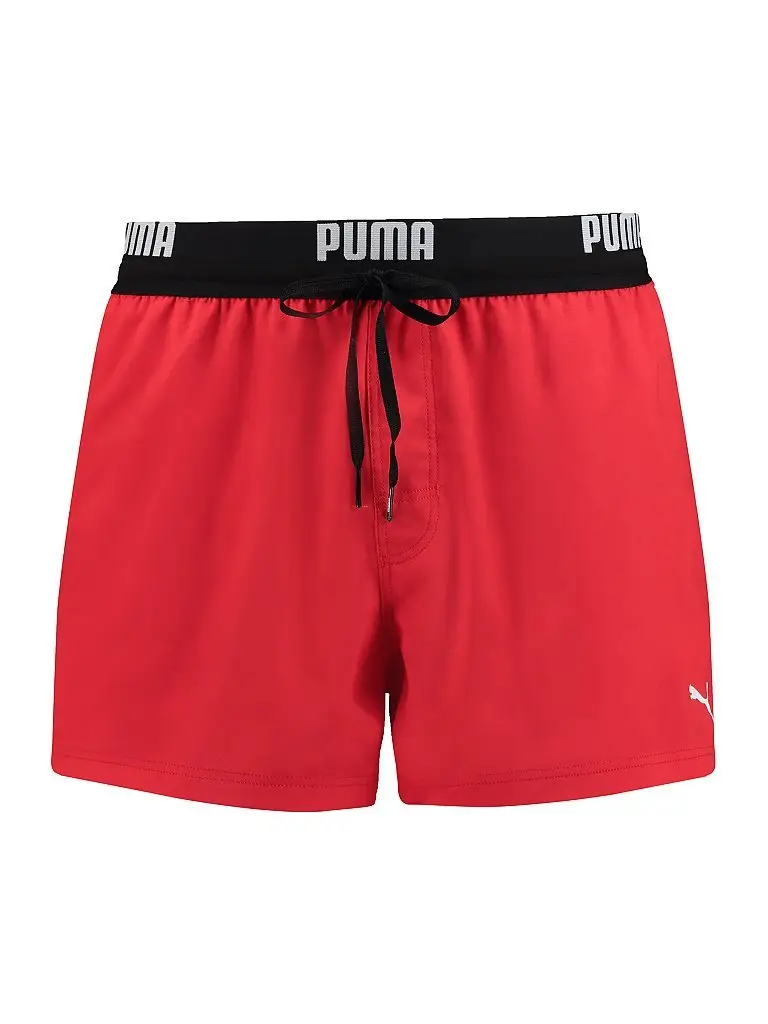 Badeshort da uomo con logo rosso | M