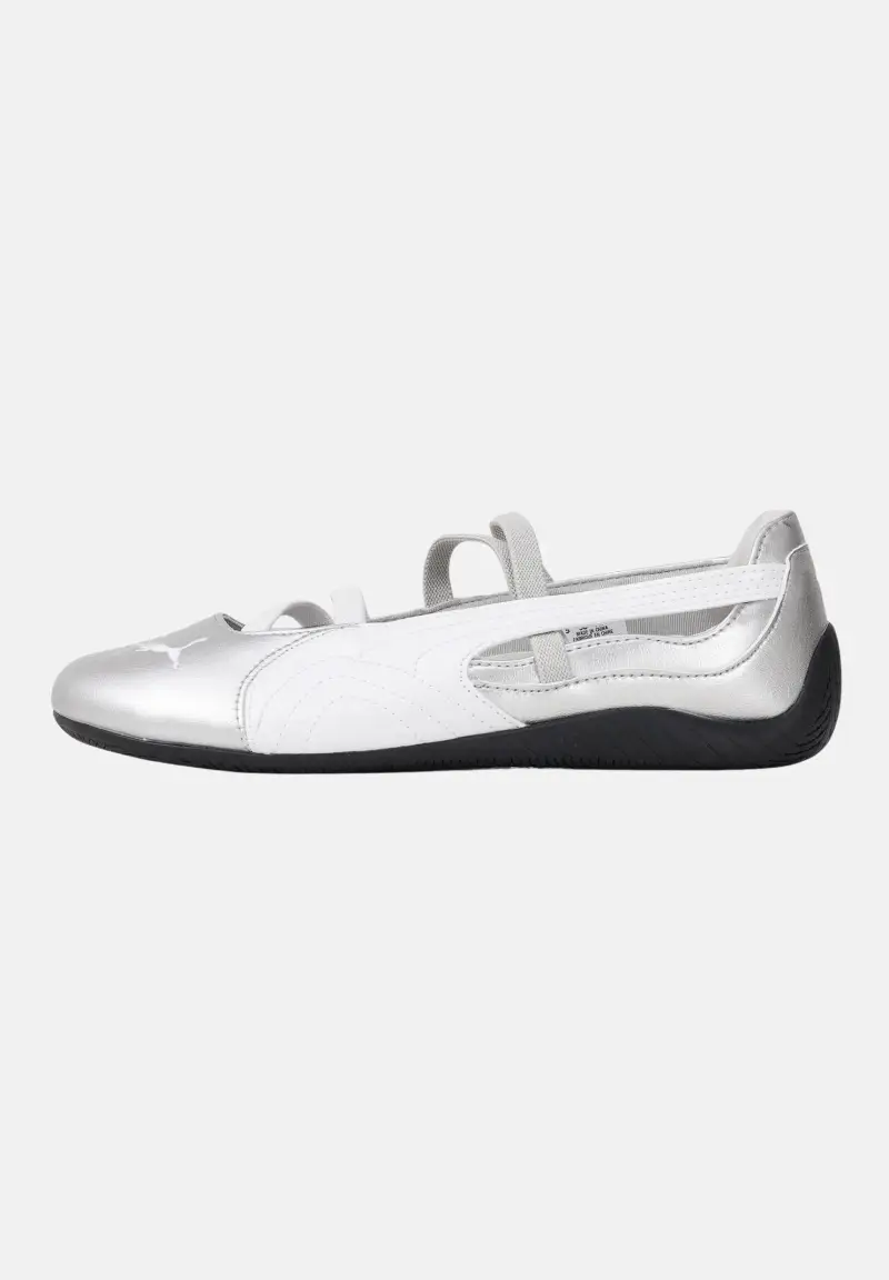 Ballerine Speedcat Ballet Metallic argento da donna