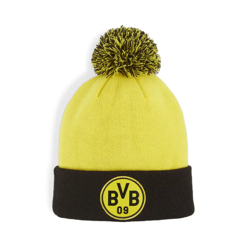 Berretto con pom pom Borussia Dortmund per ragazzi PUMA Faster Yellow Black | Puma Giallo