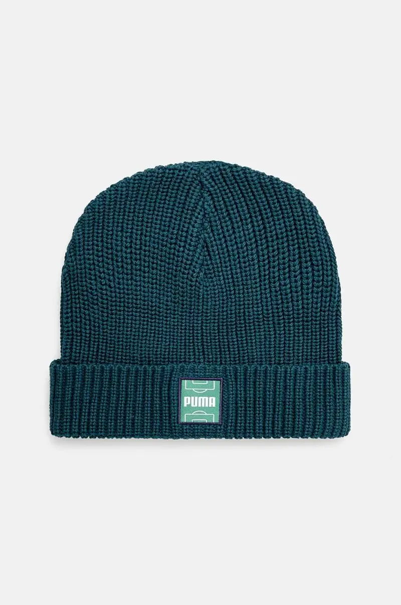 berretto in cotone Classics Graphic Short Beanie colore verde 025680