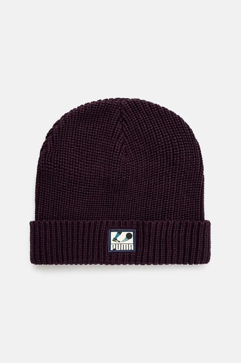 berretto in cotone Classics Graphic Short Beanie colore violetto 025680