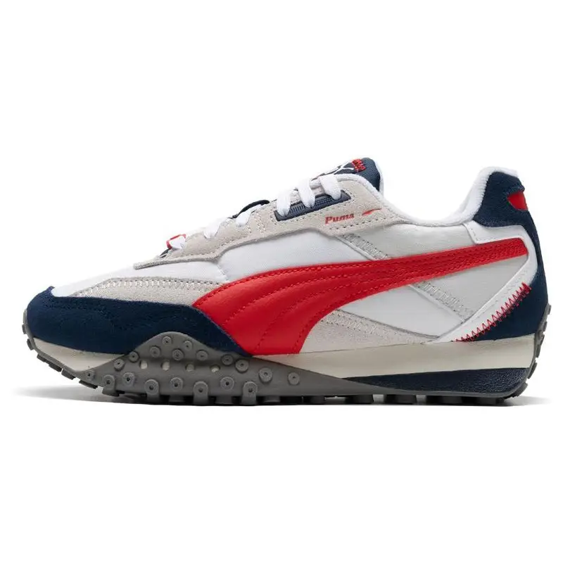 Puma Blacktop Rider Sneakers Unisex Bianco Blu Persiano Rosso