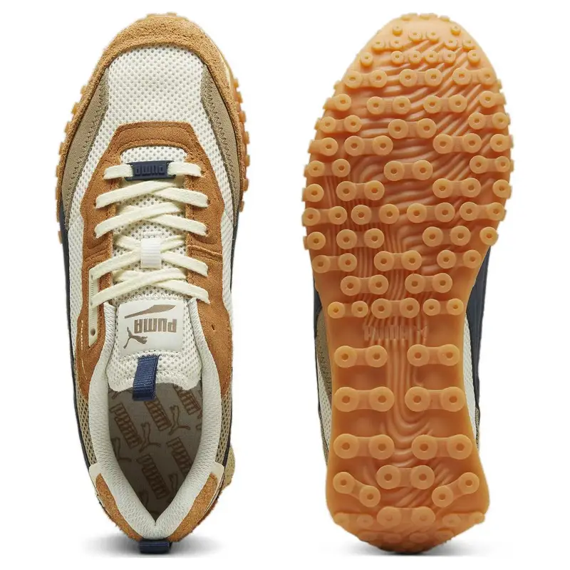 Blacktop Rider Preppy - Alpine Snow Caramel Latte Sneakers Unisex Marroni 395875-05 42 miniatura 4