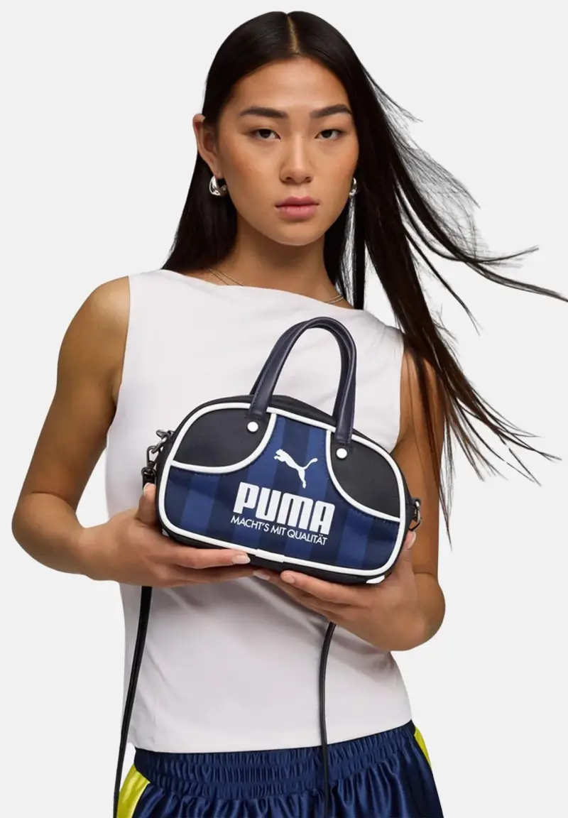 Borsa a mano 1976 World Cup blu da donna miniatura 3