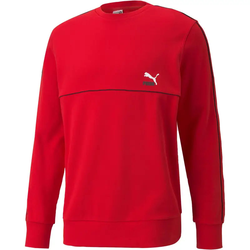 Camicetta Puma Clsx Piped Crew. Rosso. Uomini | Puma
