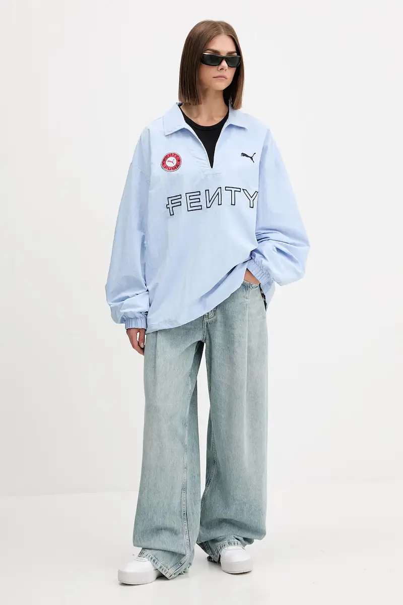 camicia a maniche lunghe PUMA x FENTY Blu miniatura 2