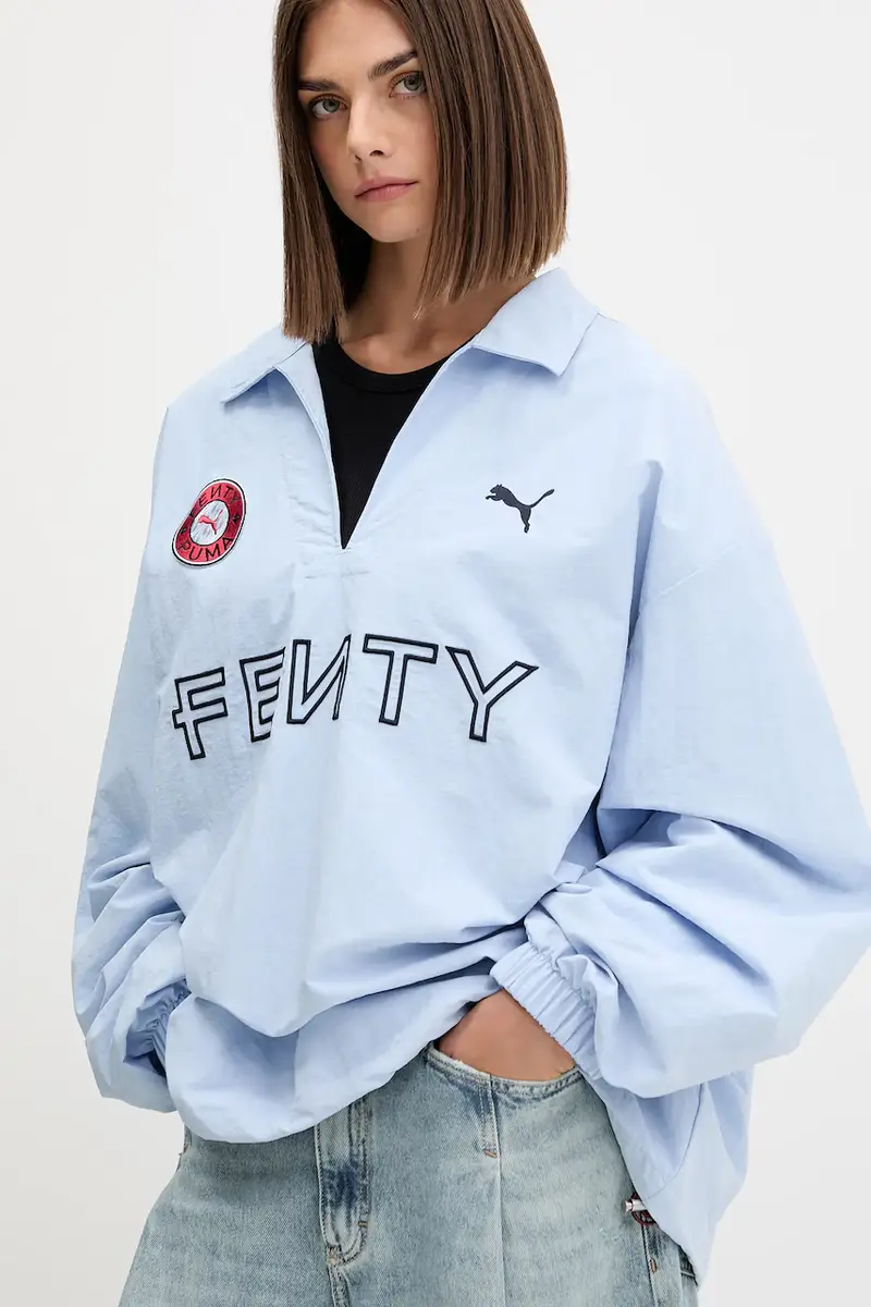 camicia a maniche lunghe PUMA x FENTY Blu miniatura 4