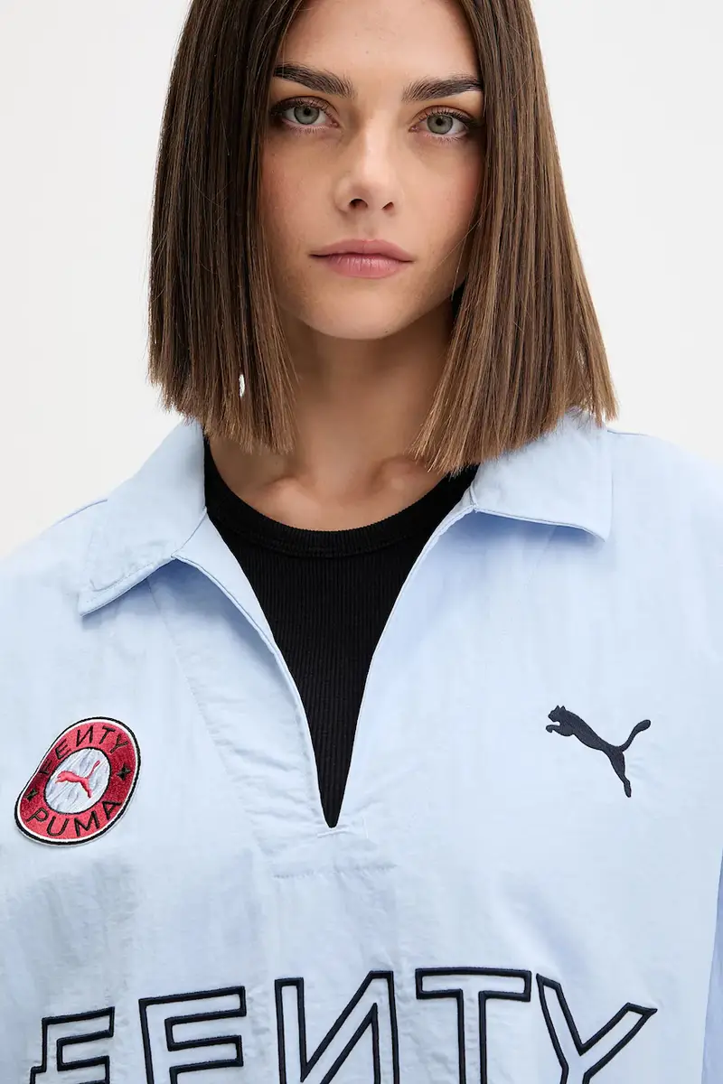 camicia a maniche lunghe PUMA x FENTY Blu miniatura 5