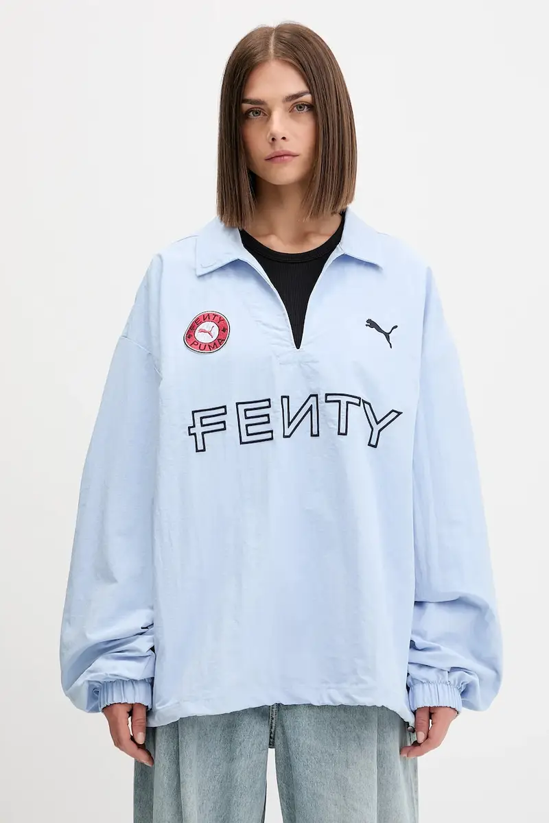 camicia a maniche lunghe PUMA x FENTY colore blu 635734