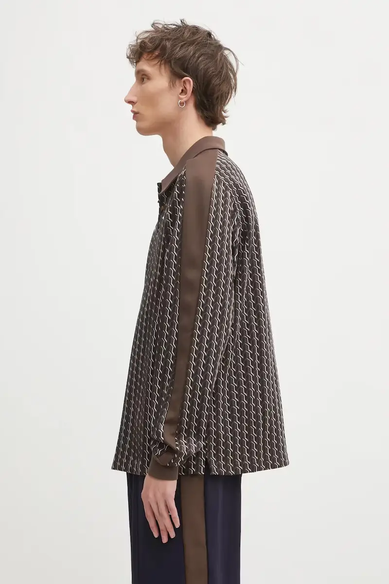 camicia a maniche lunghe PUMA x JJJJOUND colore marrone 635538 miniatura 2