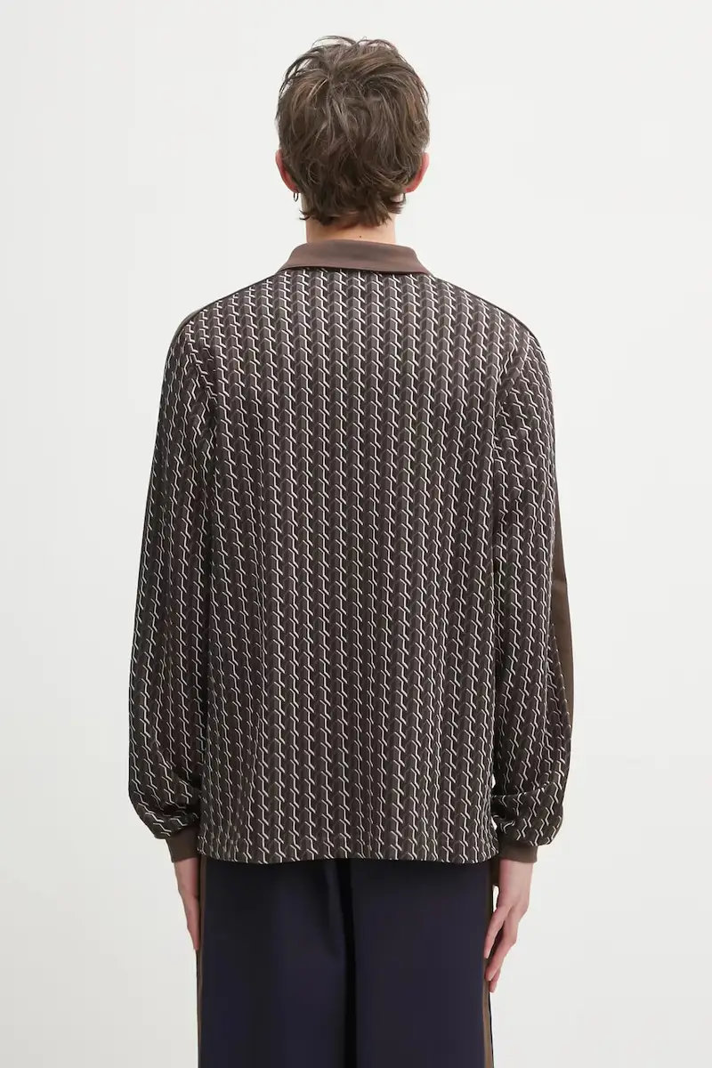 camicia a maniche lunghe PUMA x JJJJOUND colore marrone 635538 miniatura 3