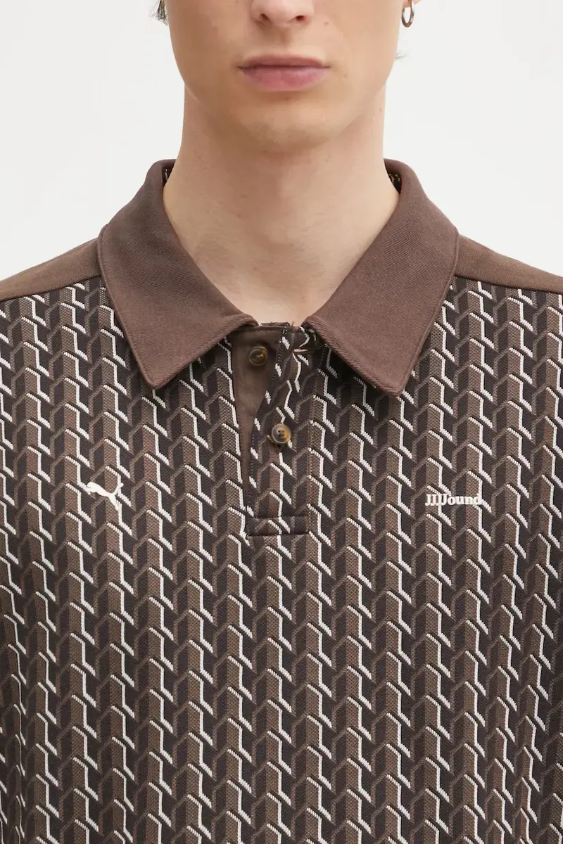 camicia a maniche lunghe PUMA x JJJJOUND colore marrone 635538 miniatura 4