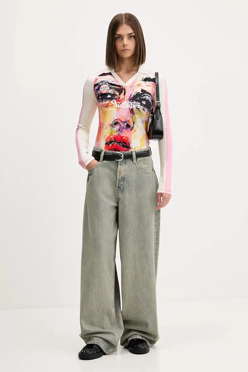 camicia a maniche lunghe PUMA x KIDSUPER colore rosa 632369 miniatura 2