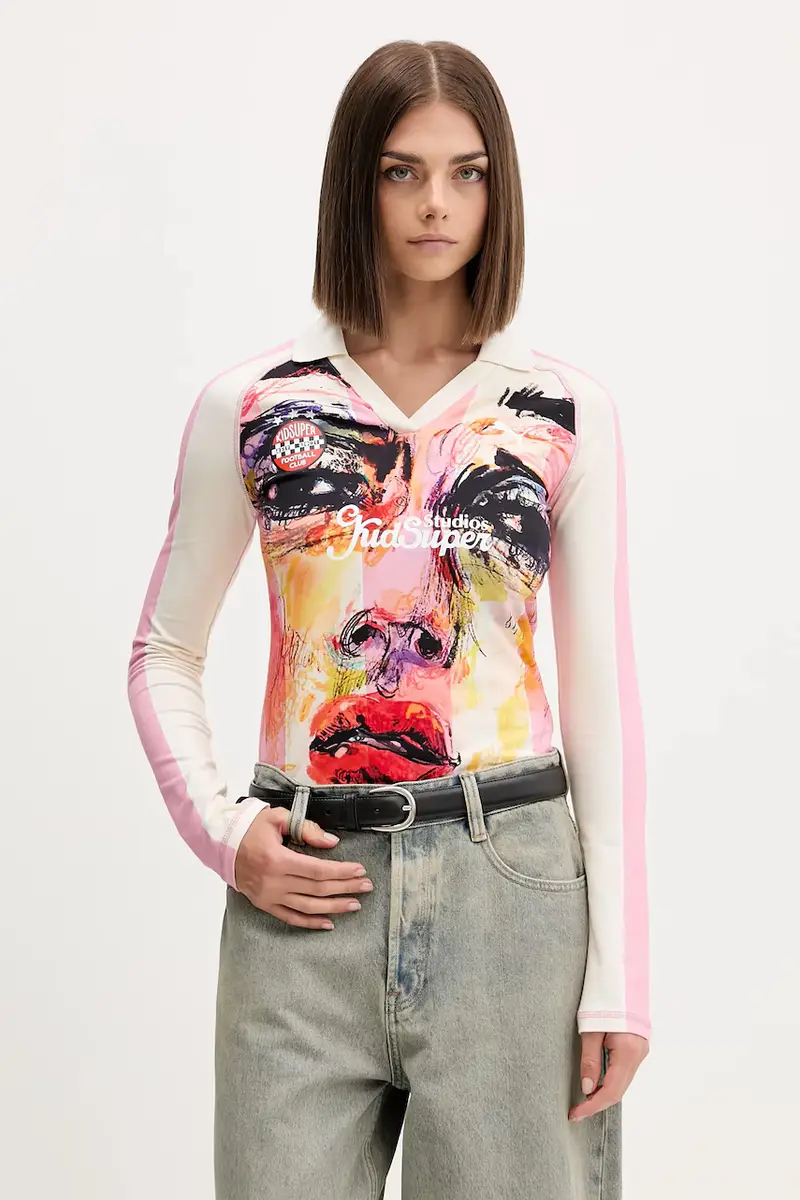 camicia a maniche lunghe PUMA x KIDSUPER colore rosa 632369