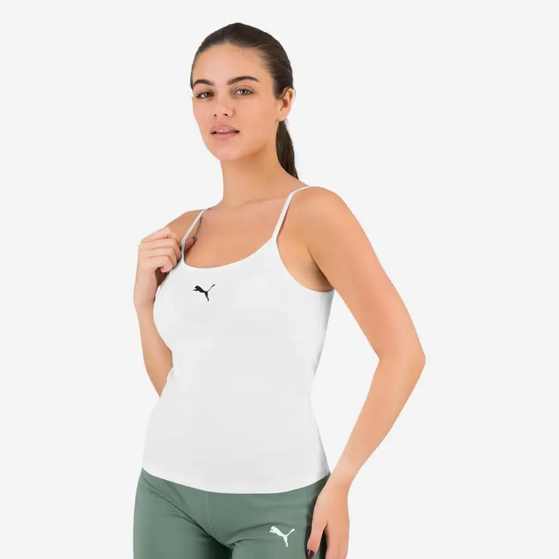Canotta bianca donna palestra Puma regular fit 100% cotone | Puma Bianco
