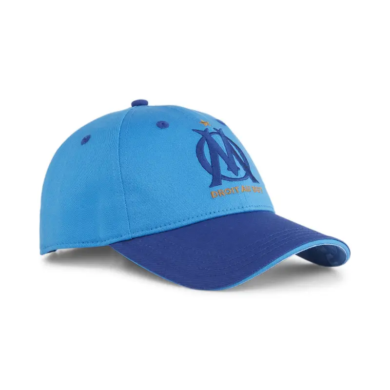 Cappellino da baseball Olympique de Marseille PUMA Bleu Azur Clyde Royal Blue | Puma Blu royal