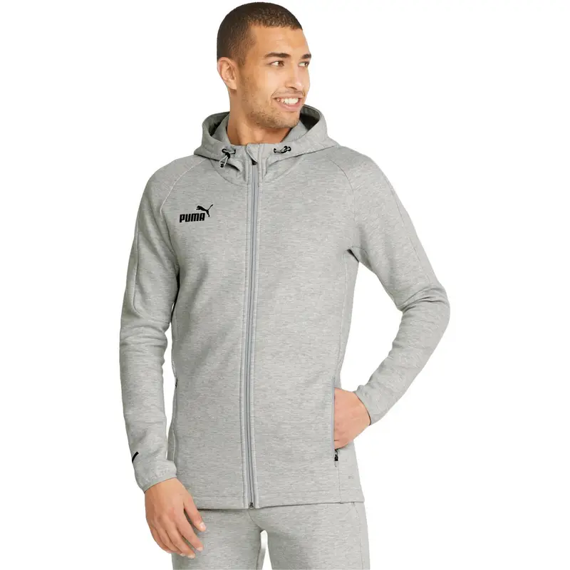 Cappuccio Puma Teamfinal Casuals Hooded Jkt. Grigio. Uomini | Puma