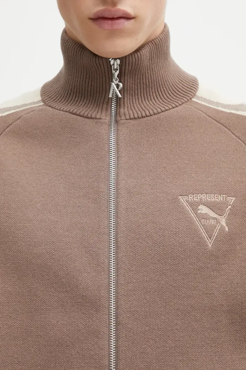 Puma Cardigan Uomo Marrone 3121710 miniatura 4