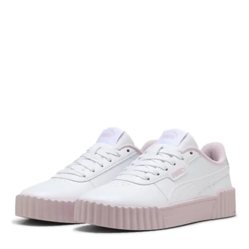 PUMA Carina 3.0 Cutie JR, Scarpe da Ginnastica, White-Rose Mauve, 37.5 EU
