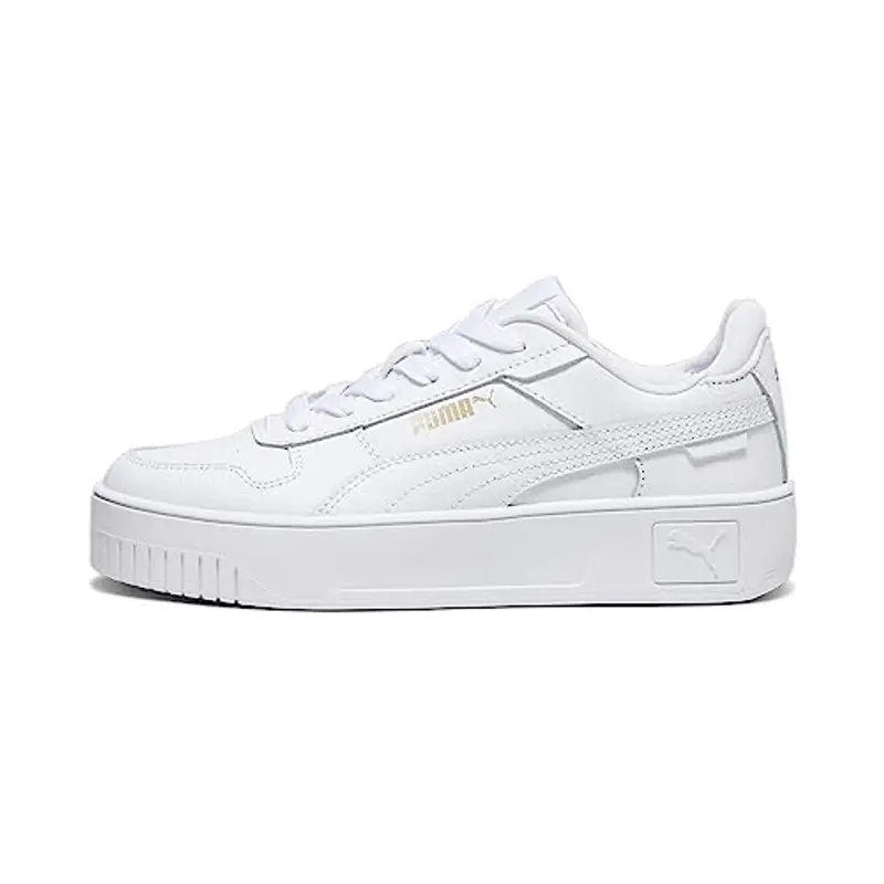 PUMA Carina Street Jr, Sneaker, White White Gold, 38.5 EU miniatura 3