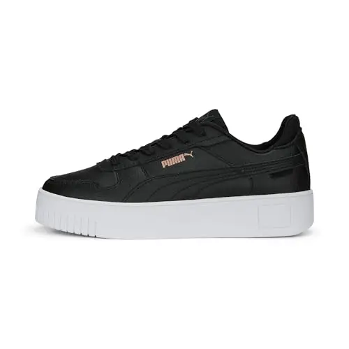 PUMA Carina Street, Sneaker Donna, Black Rose Gold White Metallic, 38 EU