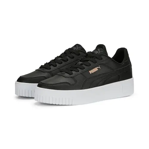 PUMA Carina Street, Sneaker Donna, Black Rose Gold White Metallic, 38 EU miniatura 2