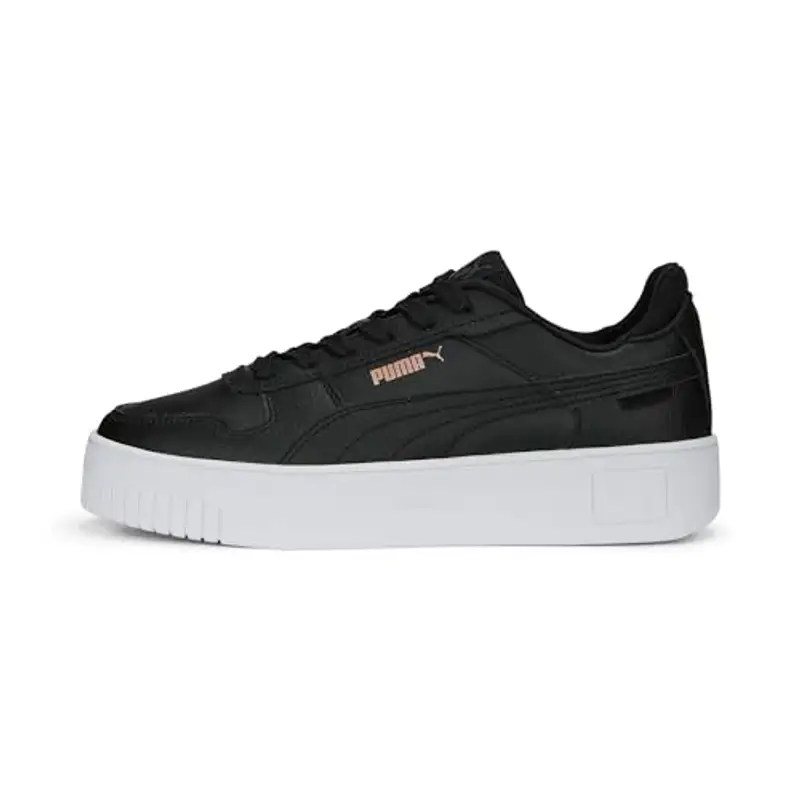 PUMA Carina Street, Sneaker Donna, Black Rose Gold White Metallic, 42 EU