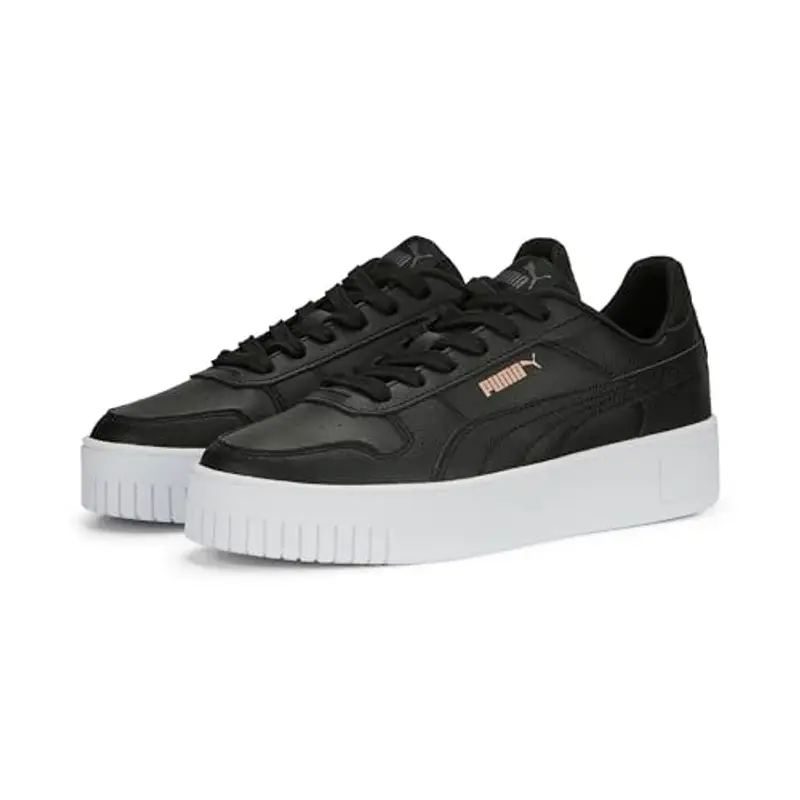 PUMA Carina Street, Sneaker Donna, Black Rose Gold White Metallic, 42 EU miniatura 2