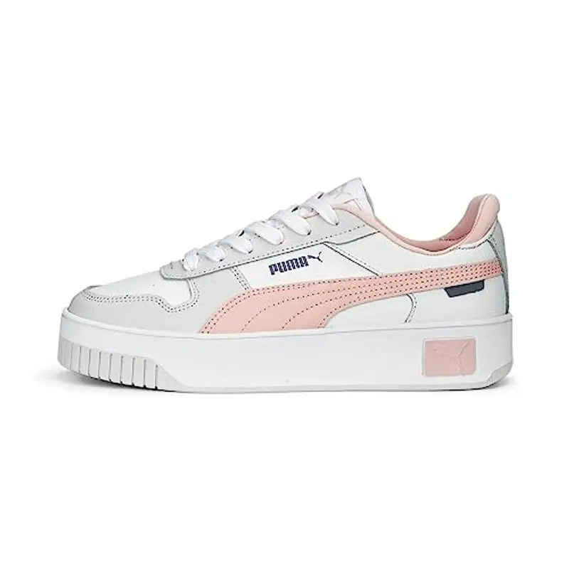 PUMA Carina Street, Sneaker Donna, White Rose Dust Feather Gray, 38 EU