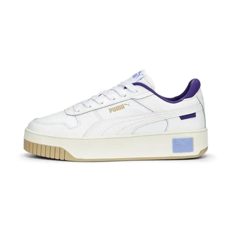 PUMA Carina Street, Sneaker Donna, White White Elektro Purple Frosted Ivory, 42 EU