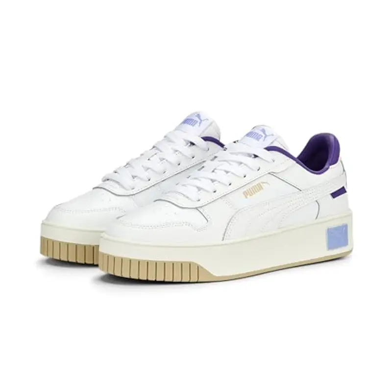 PUMA Carina Street, Sneaker Donna, White White Elektro Purple Frosted Ivory, 42 EU miniatura 2