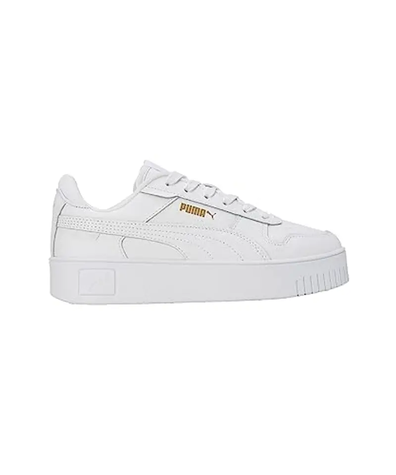 PUMA Carina Street, Sneaker Donna, White White Gold, 40.5 EU miniatura 3