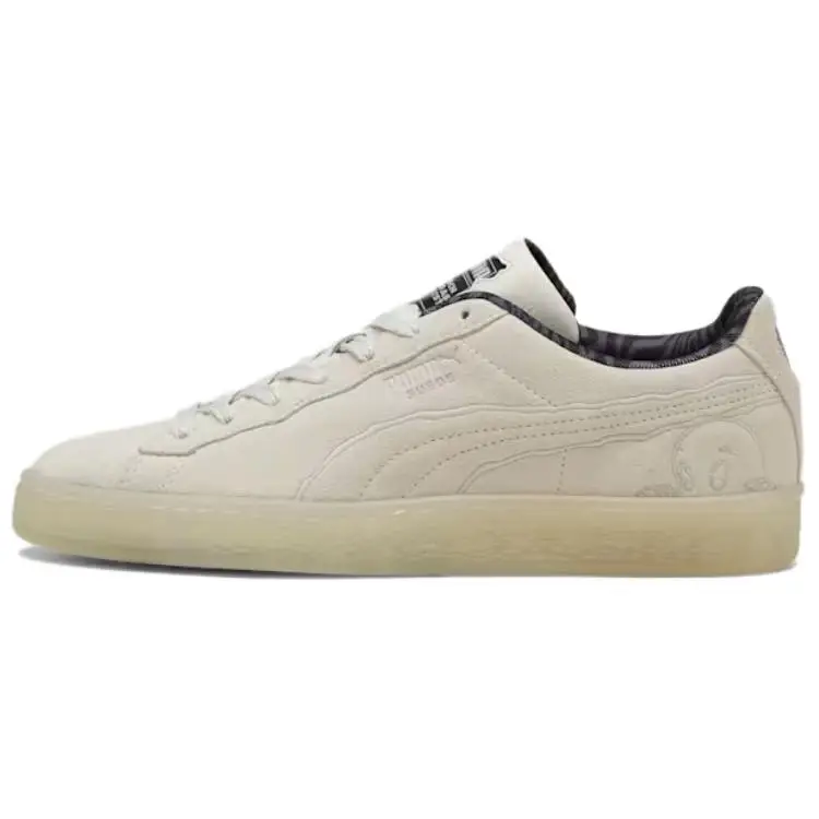Casper x Puma Suede 85° Anniversario Sneakers Unisex Crema Bianco Caldo 398938-01 37 5