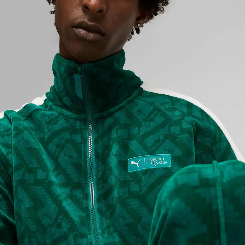 Puma Giacca a maniche lunghe verde da uomo - Collaborazione Squid Game miniatura 5