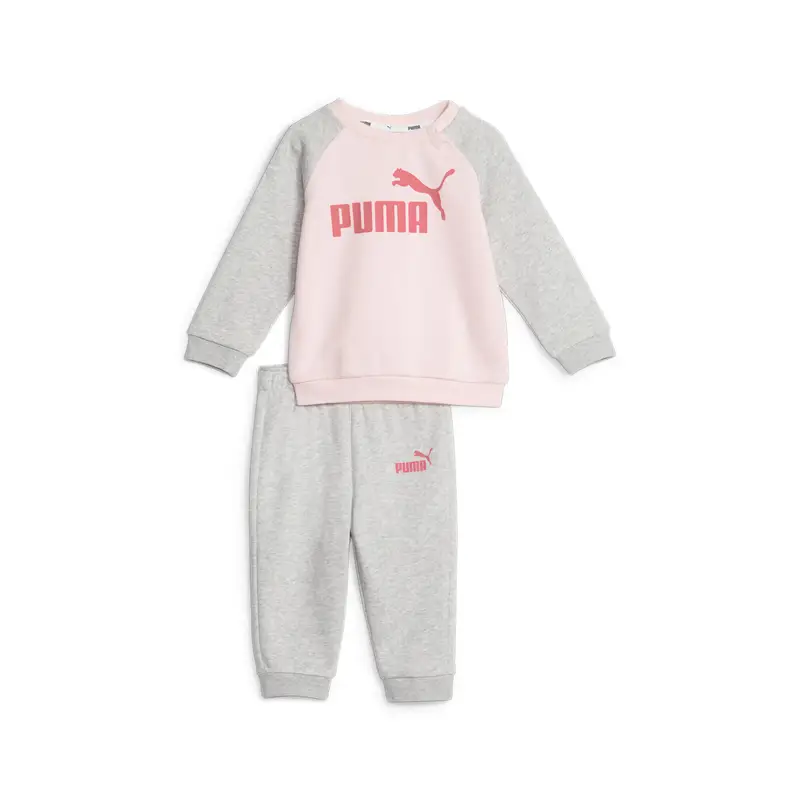 Completo da jogging con maniche raglan Minicats Essentials da bimbo PUMA | Puma Rosa