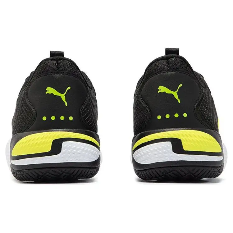 Court Rider 2 0 Bianco Nero Giallo Allerta Sneakers Unisex 376646-08 46 miniatura 5