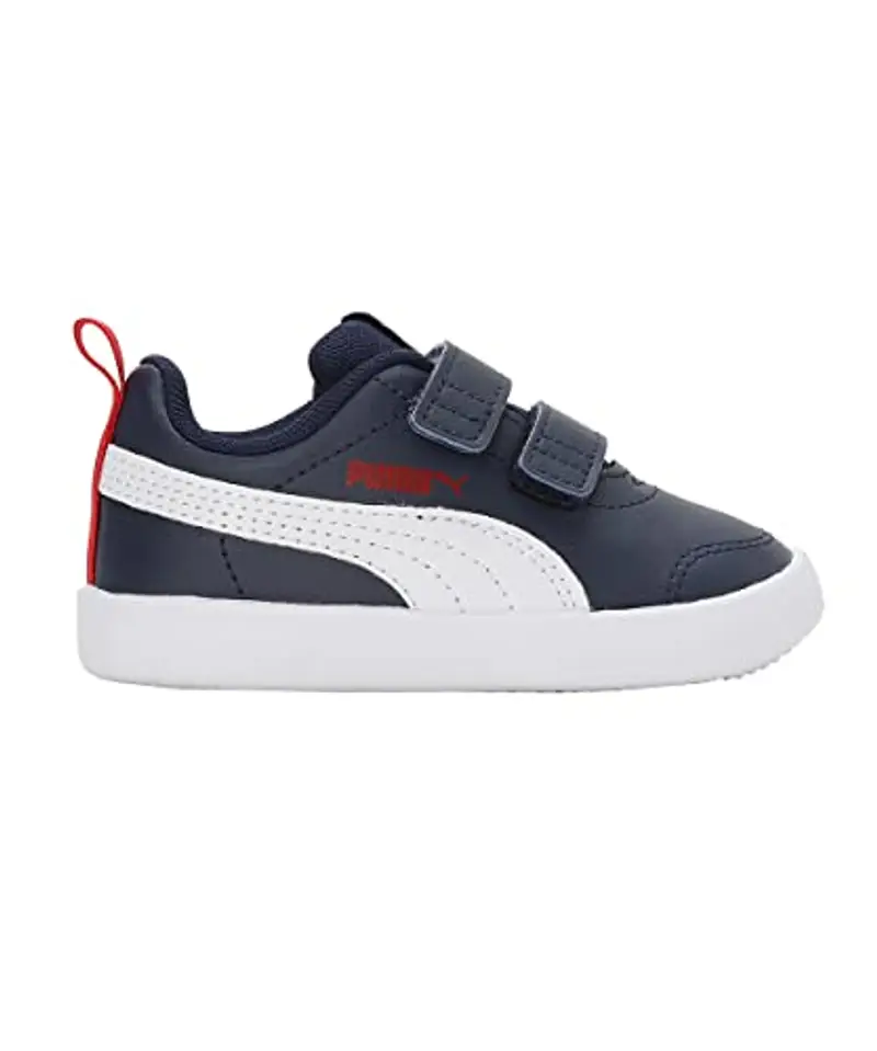 PUMA Courtflex V2 V Inf, Sneaker Unisex-Bambini, Peacoat High Risk Red, 27 EU miniatura 3