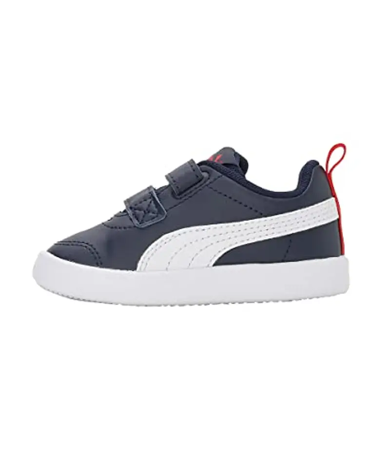PUMA Courtflex V2 V Inf, Sneaker Unisex-Bimbi 0-24, Peacoat High Risk Red, 24 EU miniatura 2