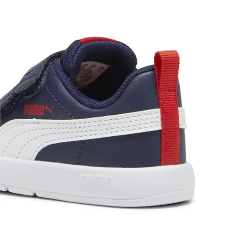 PUMA Courtflex V3 V Inf, Sneaker, Navy White Red, 27 EU miniatura 3