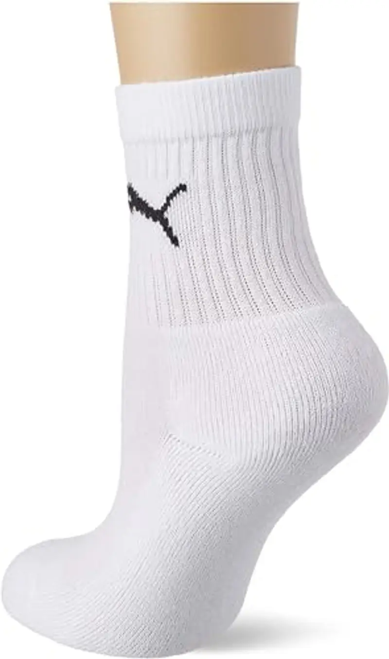 PUMA Crew, Calzini Unisex - Bambini e Ragazzi, Bianco, 27-30 (Pacco da 3) miniatura 2