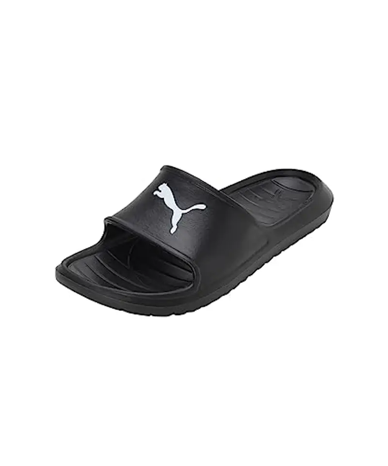 PUMA Divecat V2 Lite Cat, Slide Sandal Unisex-Adulto, Black White, 44.5 EU