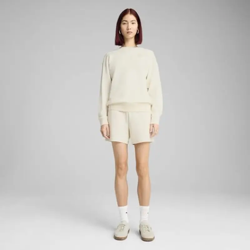 PUMA Ess Elevated Comfort Crew TR, Felpa con Cappuccio Bambina, No Dye, M miniatura 3