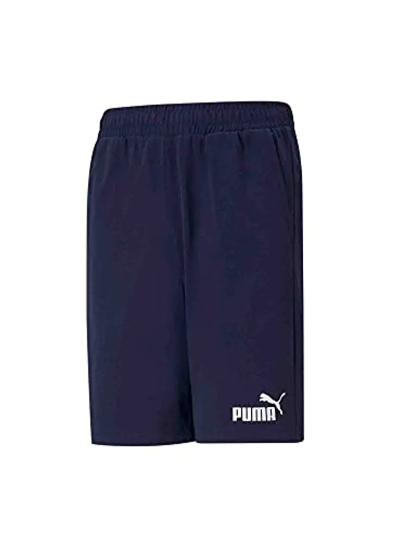 PUMA Ess Jersey Shorts B Pantaloncini Corti, Blu, 7 Anni Bambino