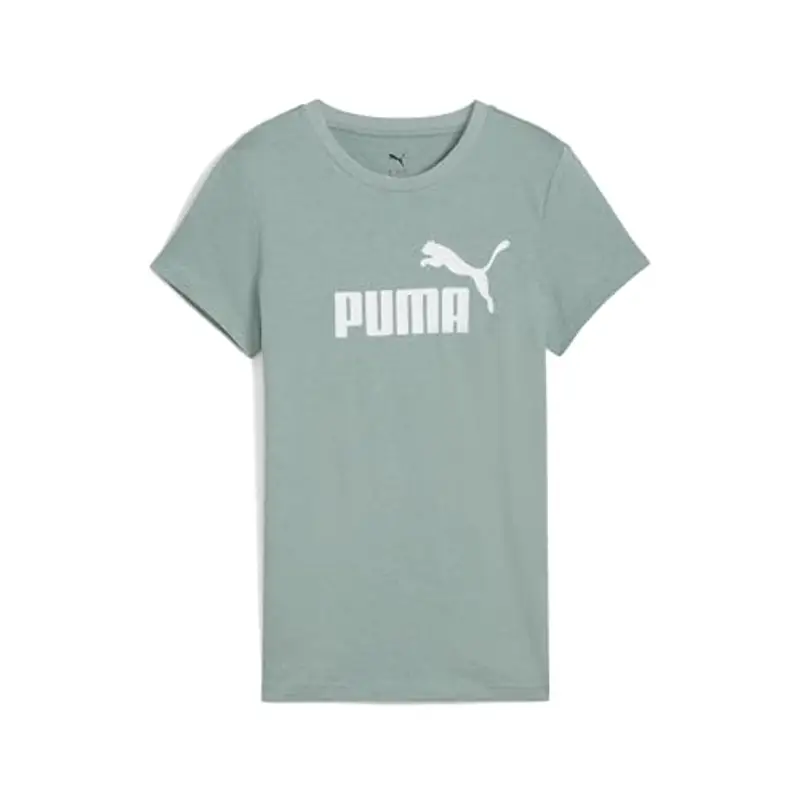 PUMA Ess No. 1 Logo Heather Tee, Magliette Unisex - Adulto, Green Moon Heather,