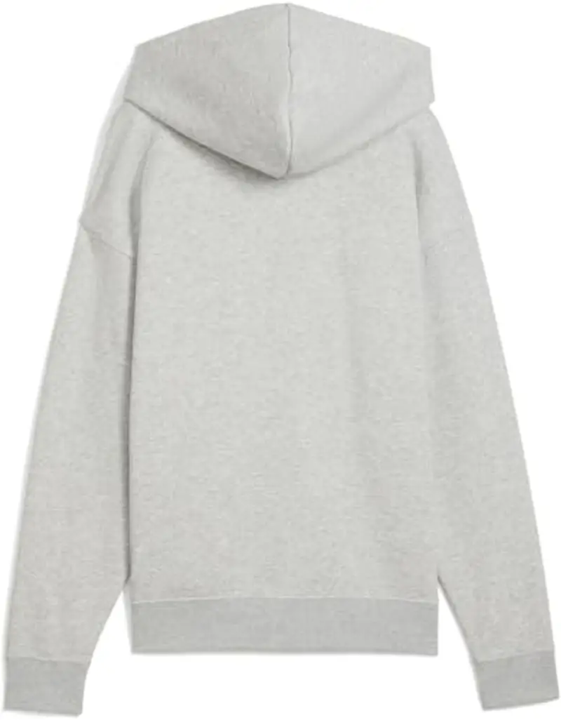 PUMA Ess Small No. 1 Logo Comfort Full-Zip Hoodie FL, Felpa con Cappuccio Bambina, Light Gray Heather miniatura 3