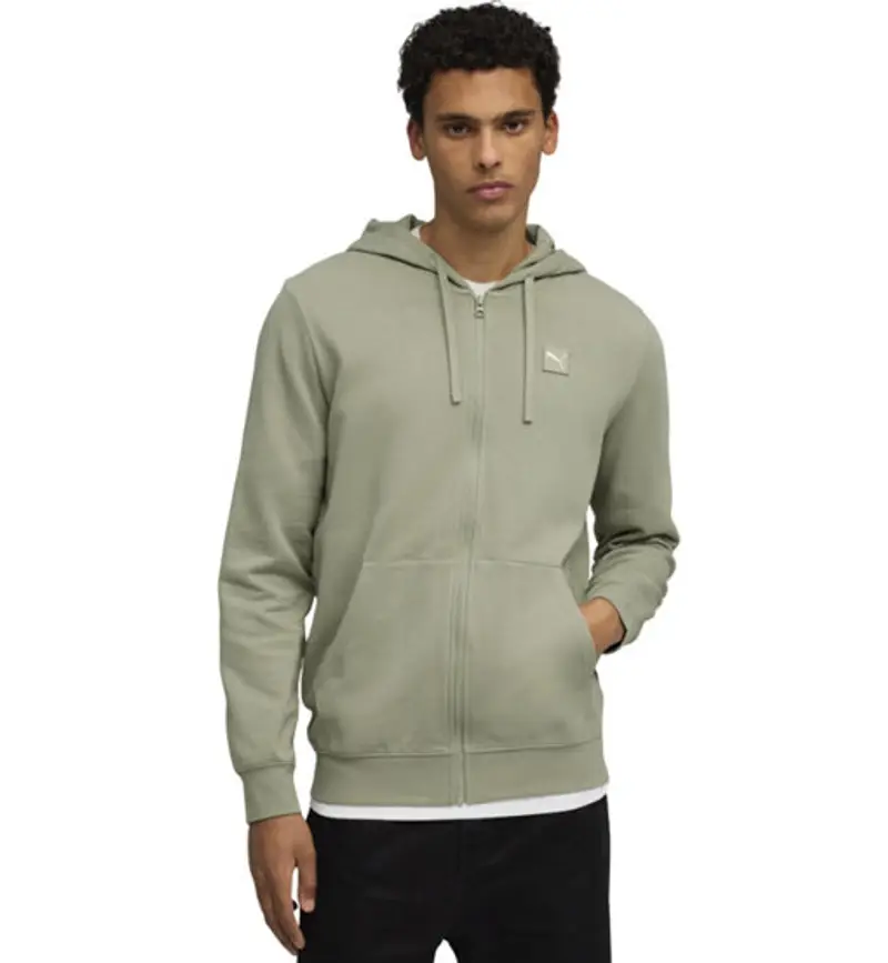 Essential Elevated FZ M - felpa con cappuccio - uomo Green