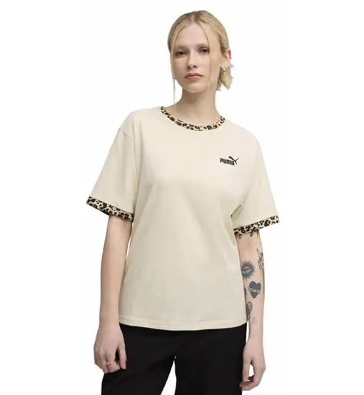 Essential Graphic Animal W - T-shirt - donna Beige