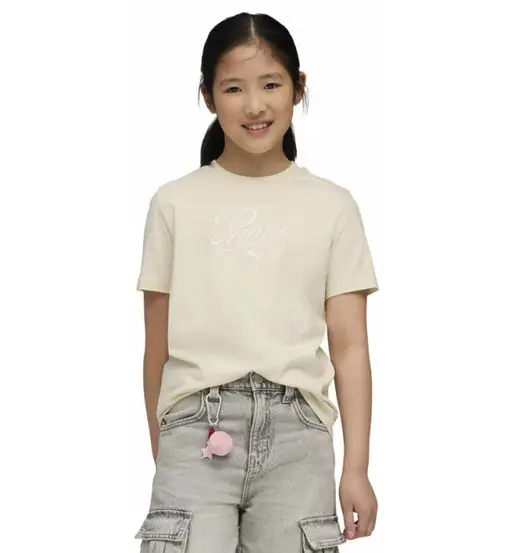 Essential Script Jr - T-shirt - bambina Beige